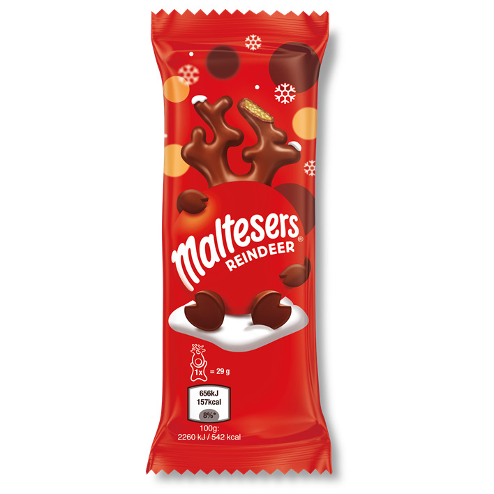 Šokolādes konfektes Reindeer Single 29g, Maltesers