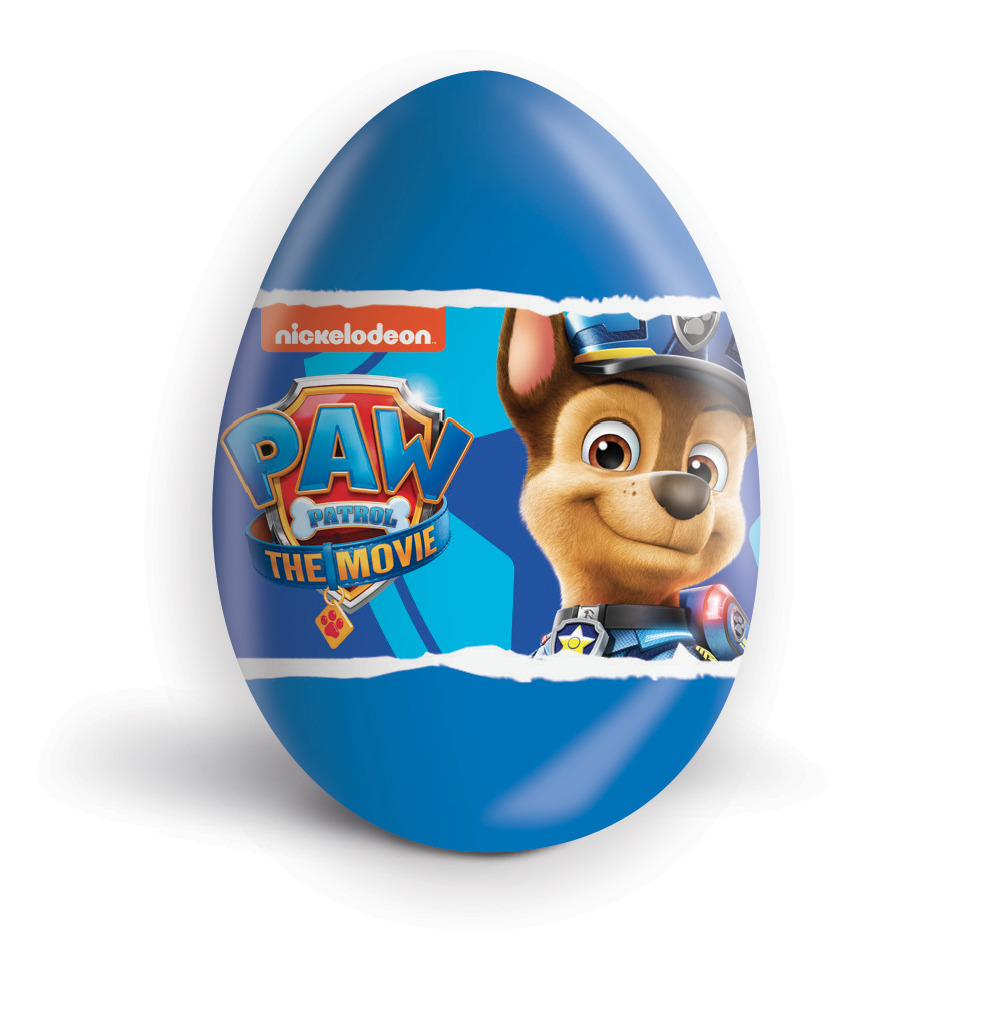 Šokolādes ola Paw Patrol 20g, Zaini