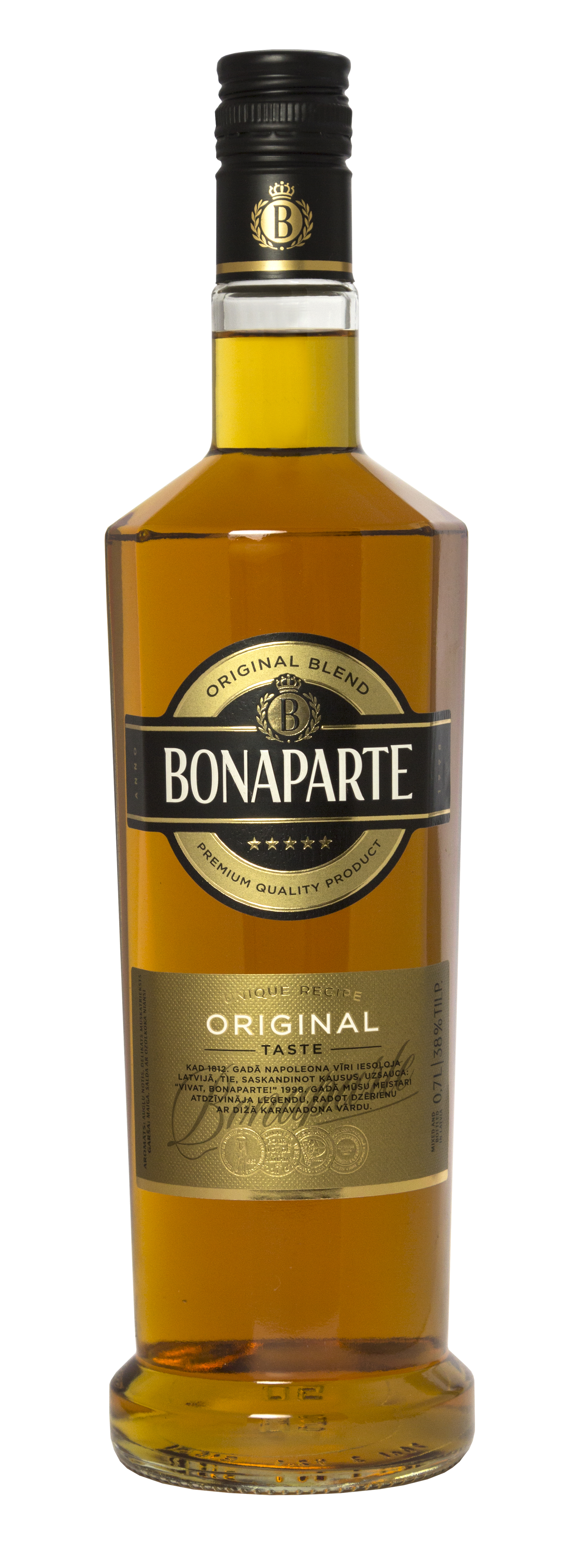 St.alk. dzēr. Bonaparte Original 38% 0.7l