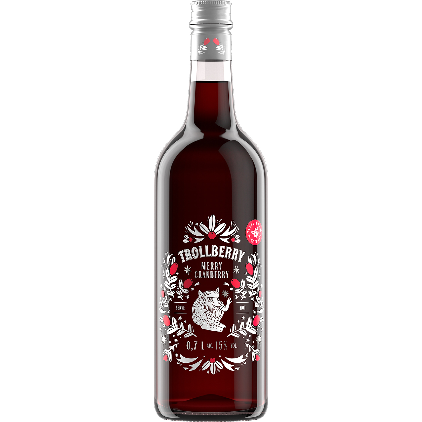 St. alk.dzēr. karstais Trollberry Merry Cranberry 15% 0.7l