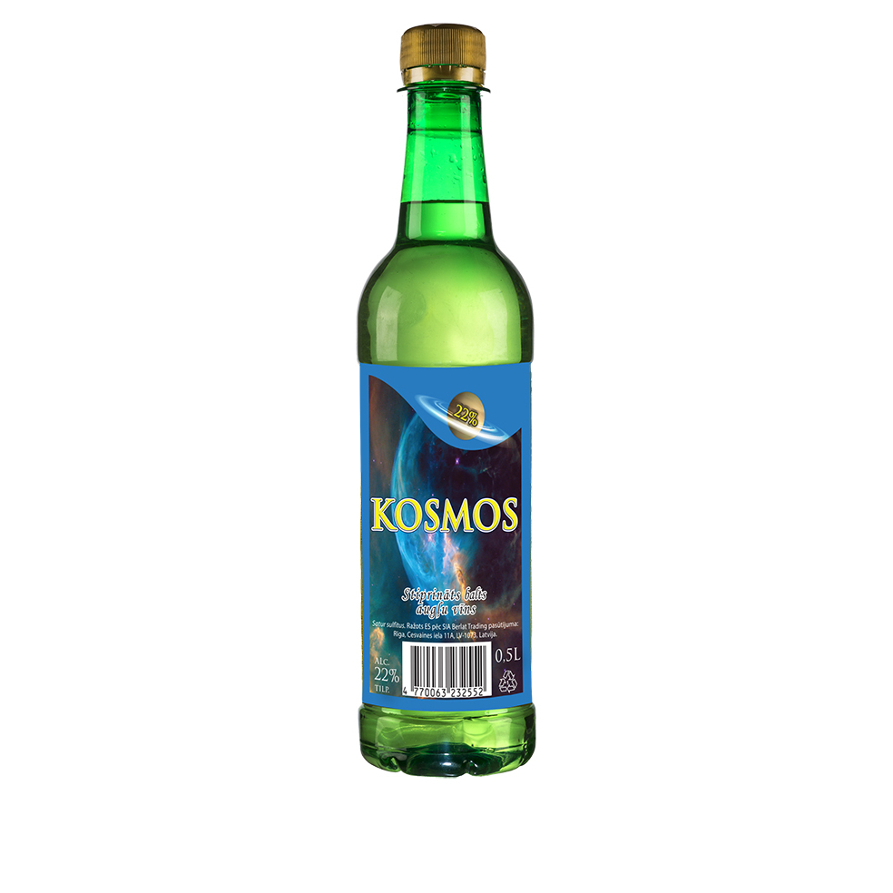 Stiprināts augļu b.vīns Kosmos 22% 0.5l PET