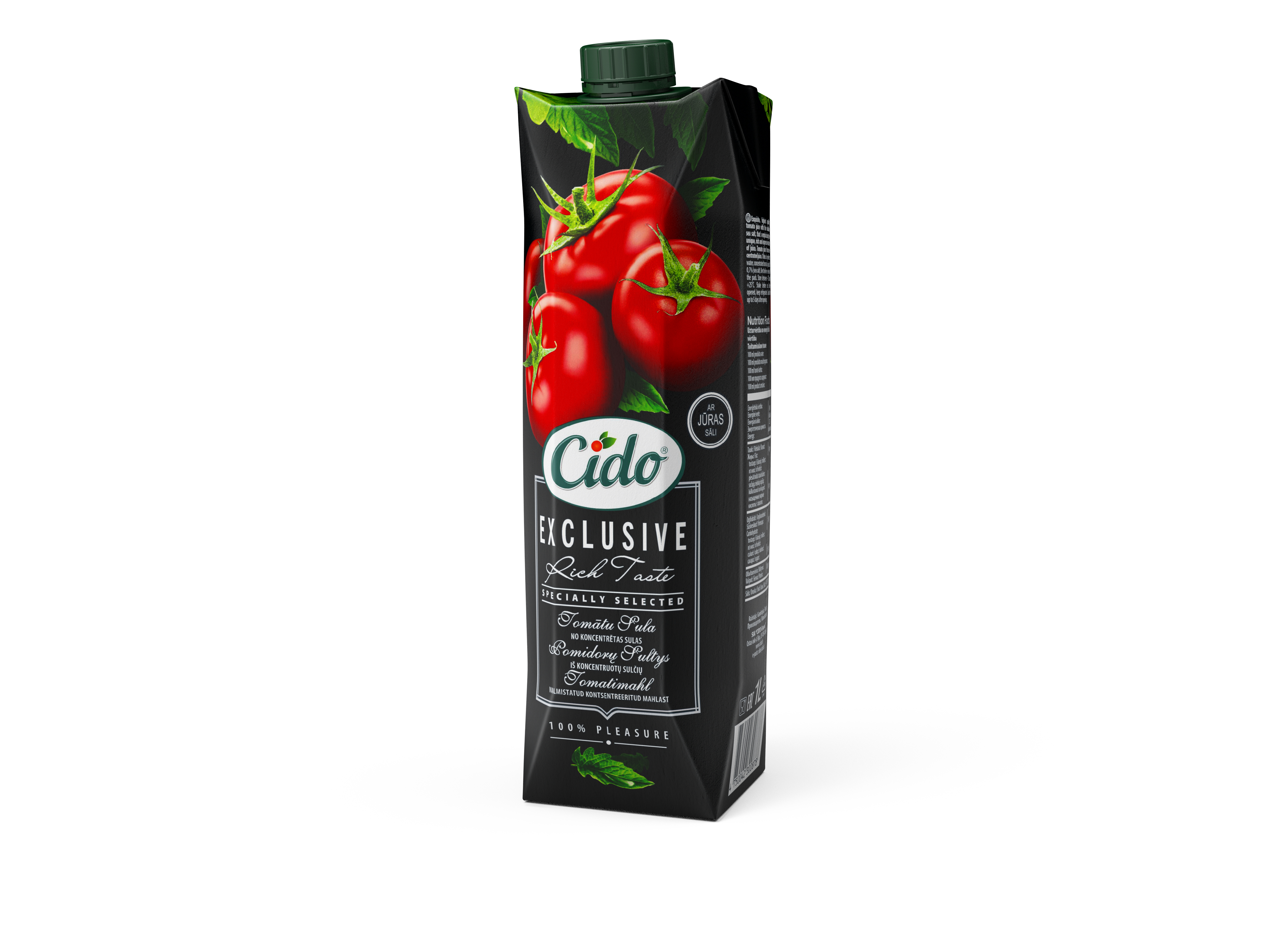 Sula tomātu Exclusive 100% 1l, Cido