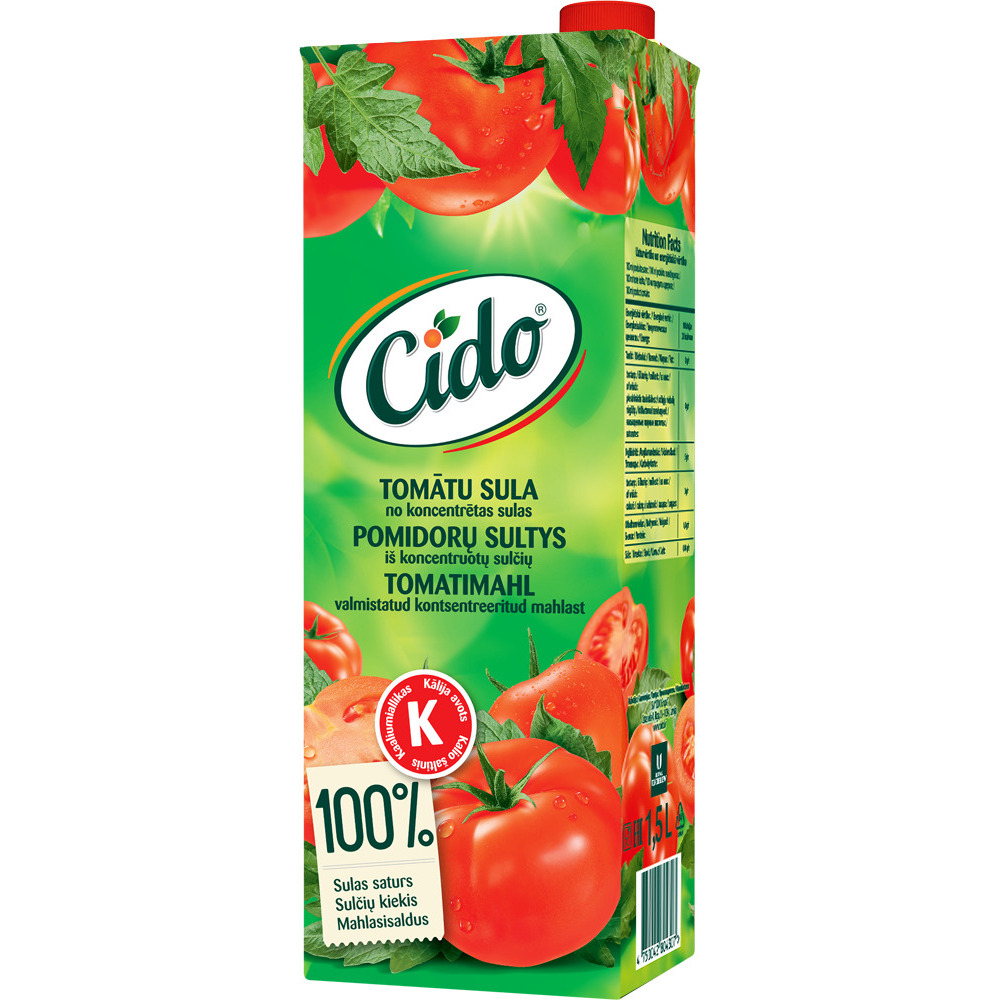 Sula Tomātu XL 1.5l, Cido