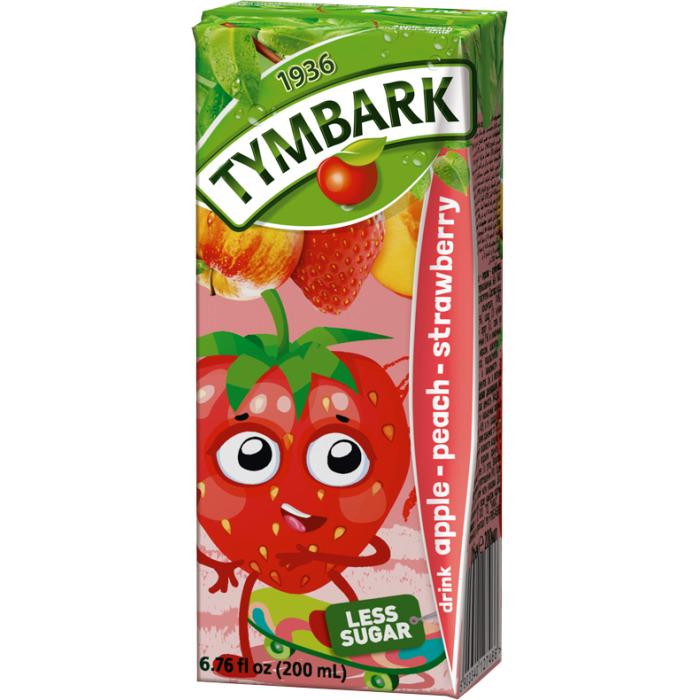 Sulas dzēriens zem/ābolu/persiku 200ml, Tymbark