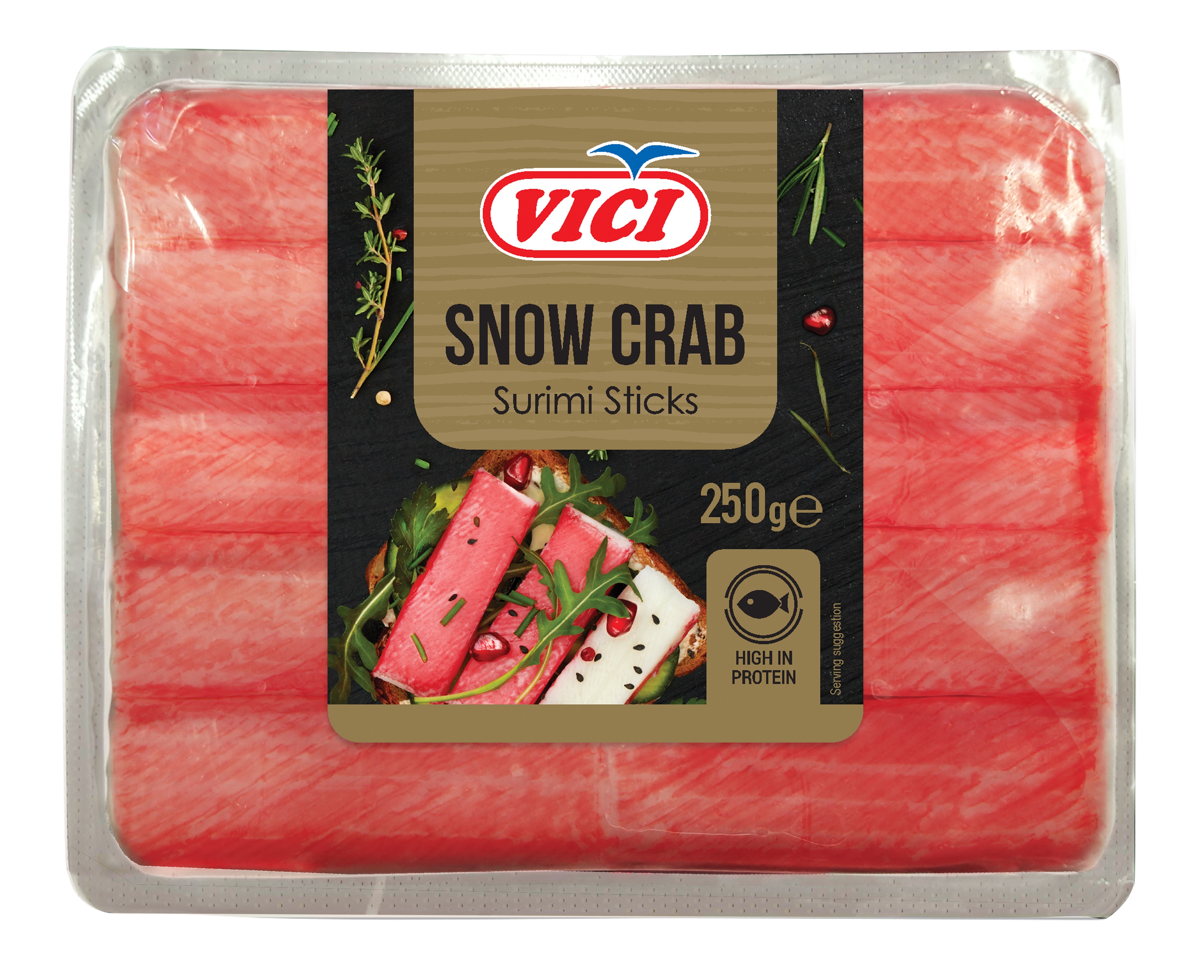 Surimi baltās nūjiņas 250g, Viči