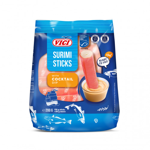 Surimi nūjiņas ar kokteiļa mērci 200g, Viči