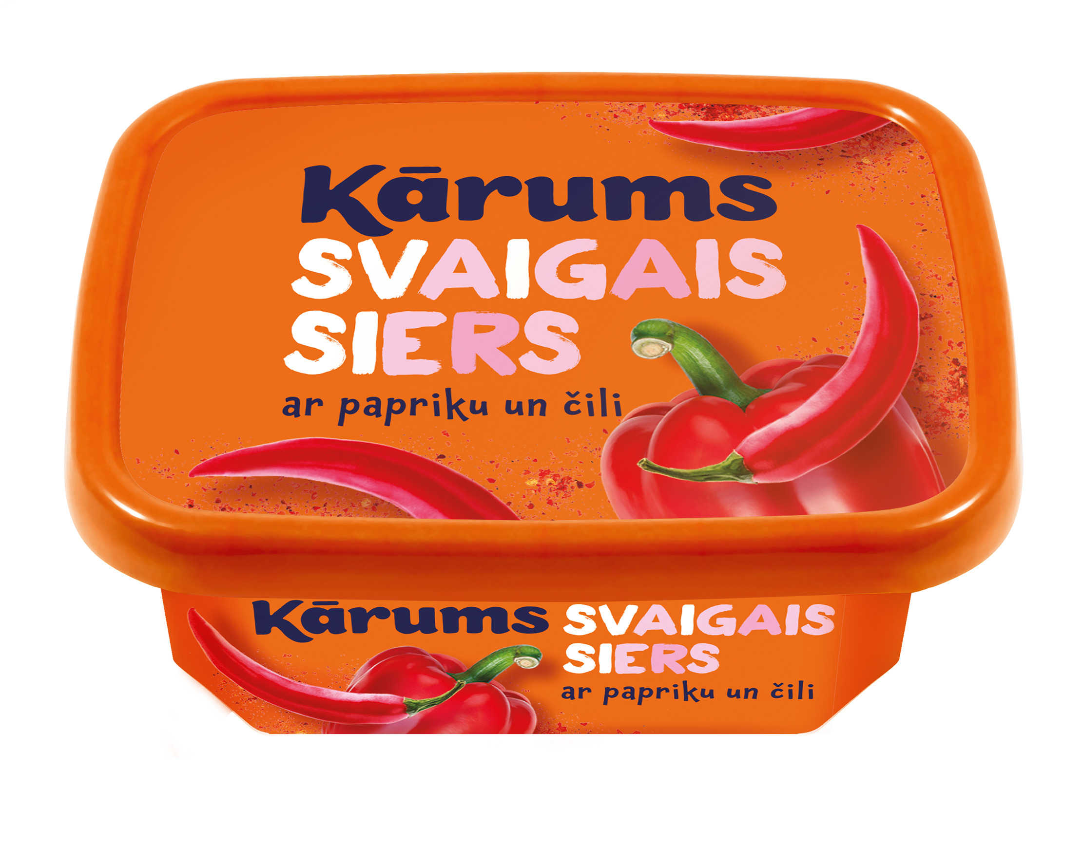 Svaigais siers ar papriku un čilli 175g, Kārums