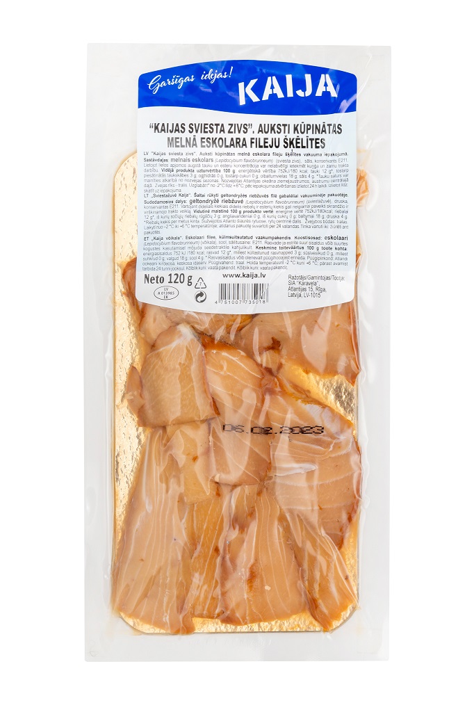 Sviesta zivju fileju šķēlītes a/k 120g, Kaija