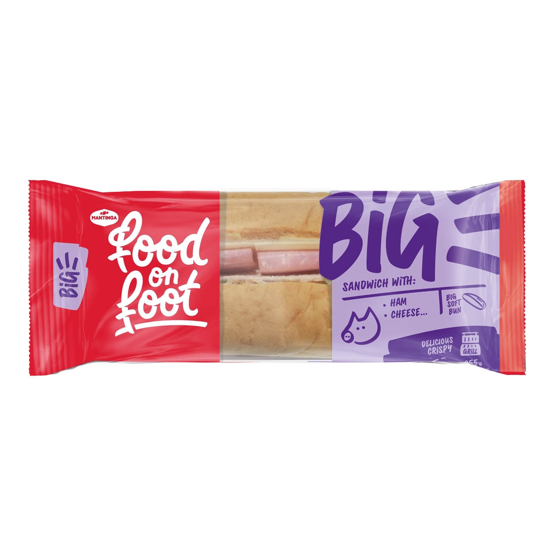 Sviestmaize sendvičs BIG ar šķiņķi un sieru 255g, Food and Foot