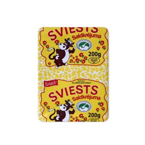 Sviests saldkrējuma Latgale 82.5% 200g, Krāslavas piens