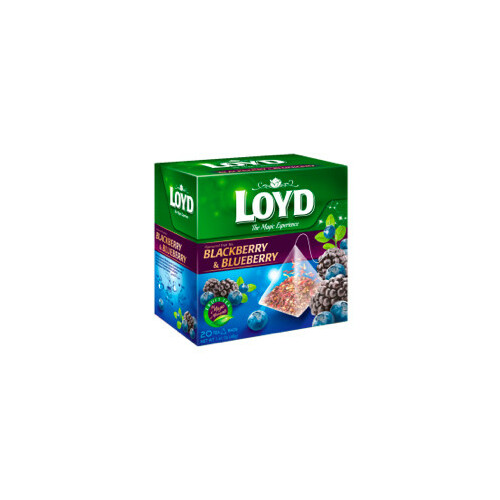 Tēja augļu ar kazeņu - melleņu garšu 20x2g, Loyd