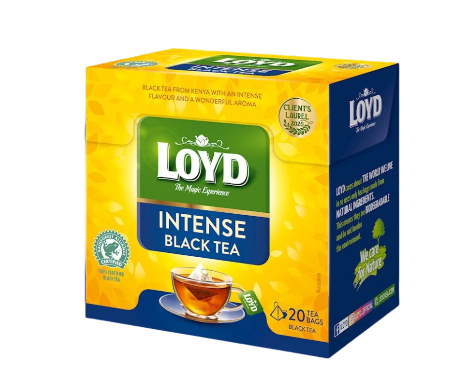 Tēja Loyd Pyramids Intense Black 20gb 40g