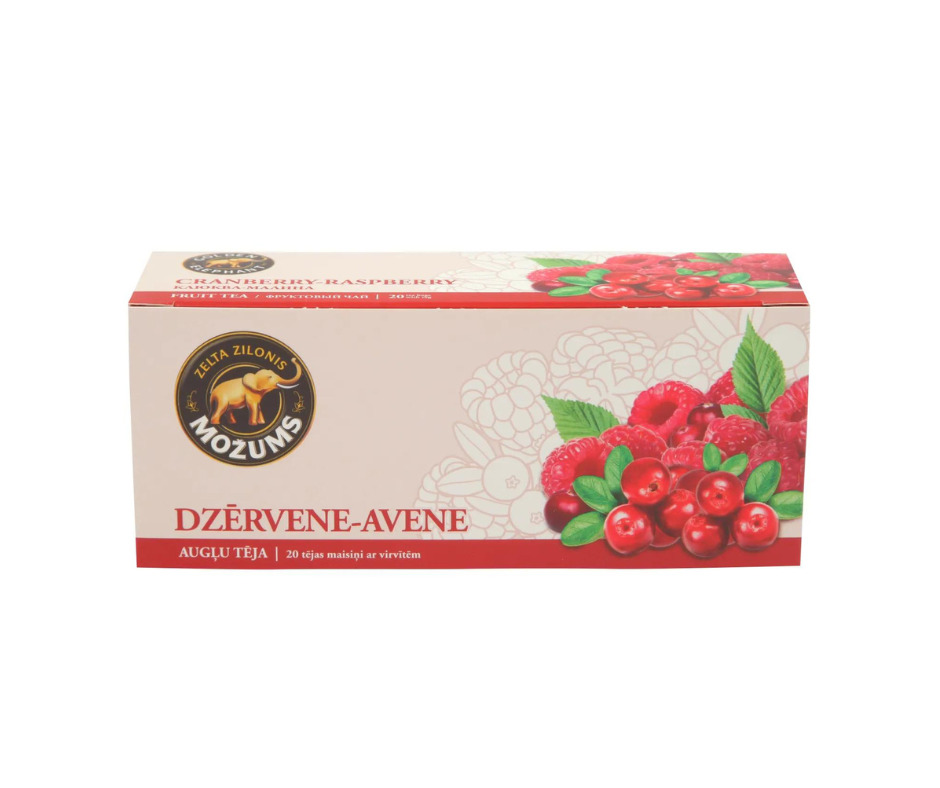 Tēja MOŽUMS Dzērvene - avene 20pac.x1.5g