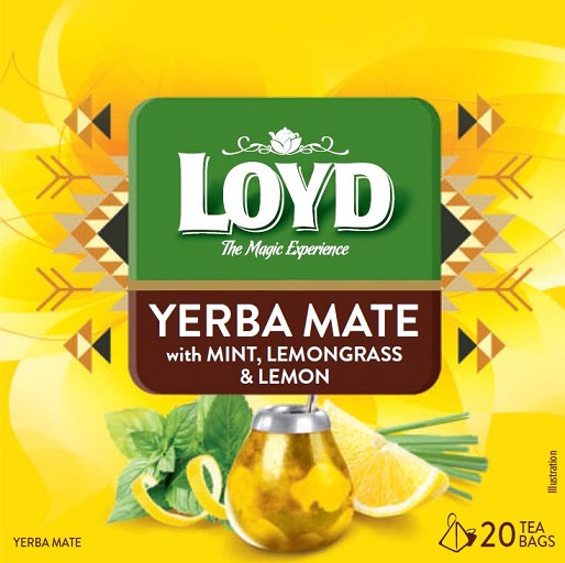 Tēja Yerba Mate ar piparmētru, citronzāli un citronu g. 20x1.7g, Loyd