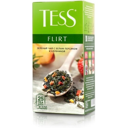 Tēja zaļā Flirt 25x1.5g, Tess