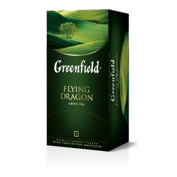 Tēja zaļā Flying Dragon 25x2g, Greenfield