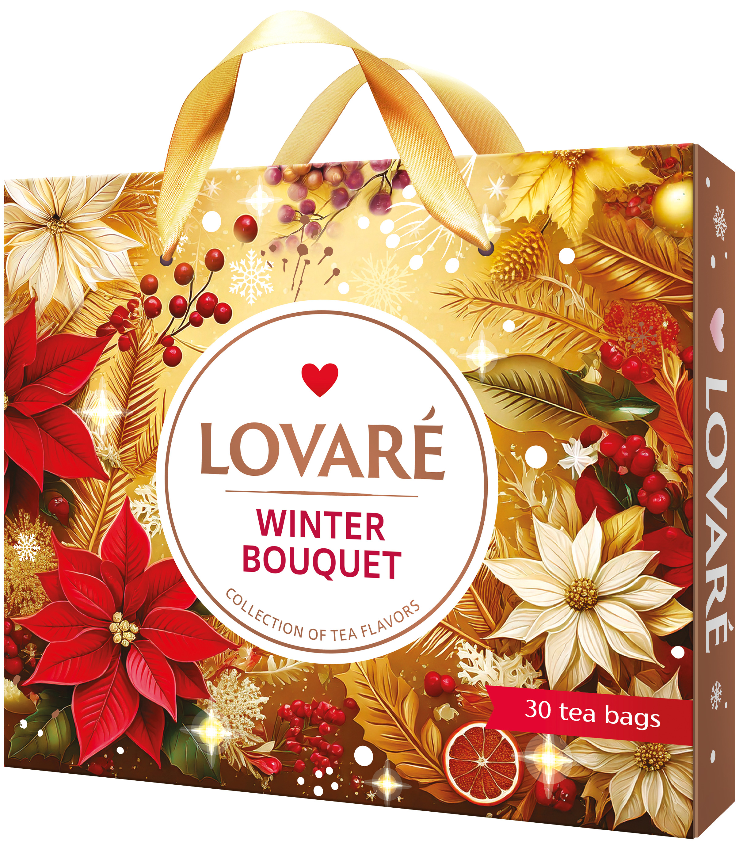 Tējas komplekts Winter Bouquet paciņas, 53g, Lovare