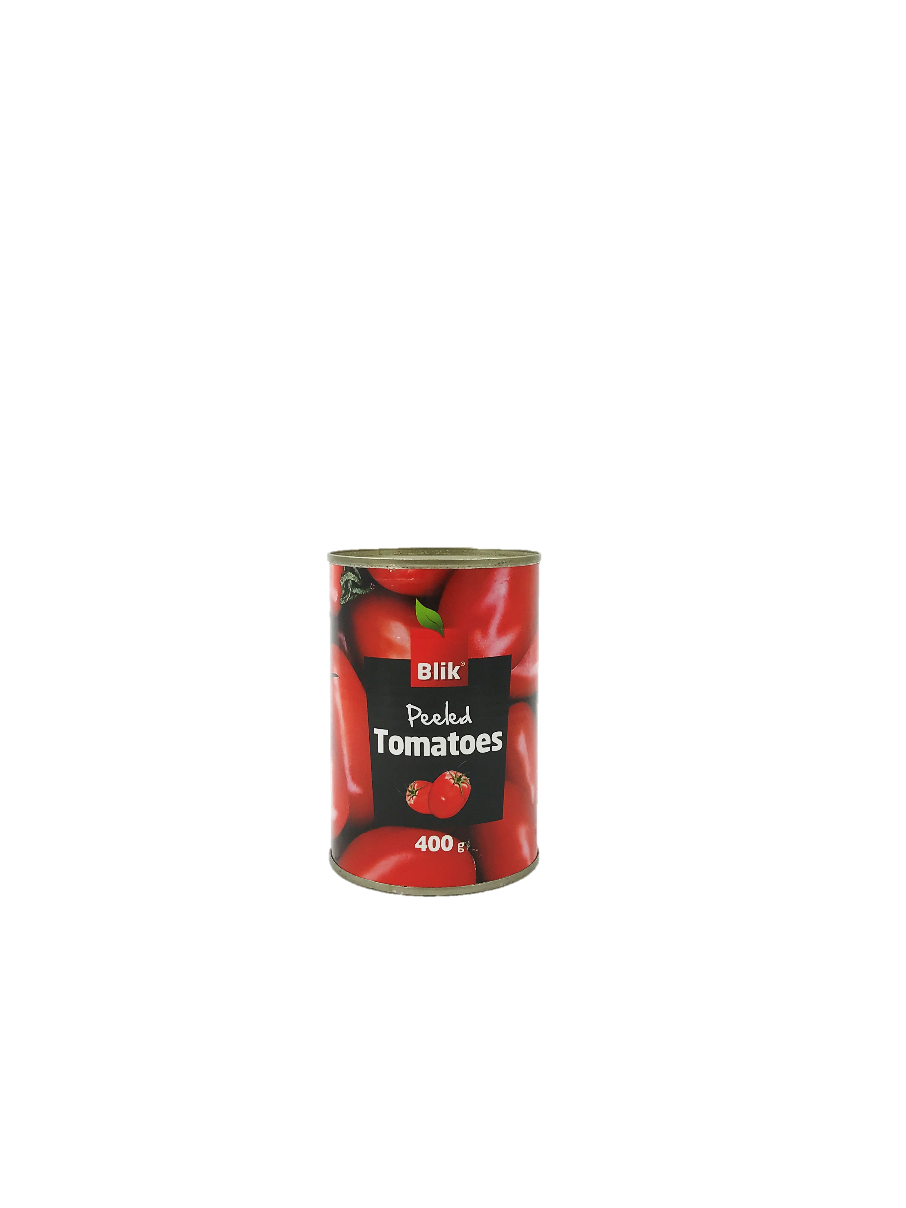 Tomāti savā sulā mizoti 400g (240g), Blik