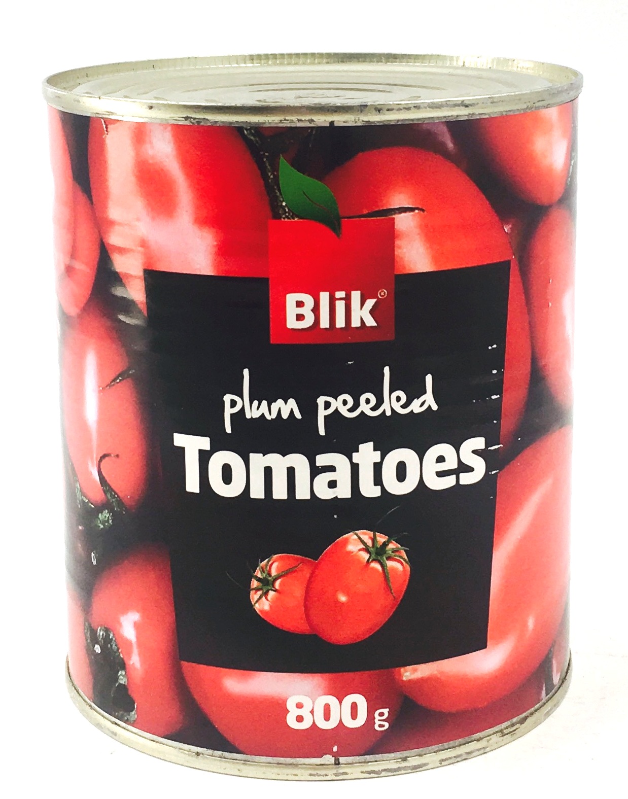 Tomāti savā sulā mizoti 800g (480g), Blik