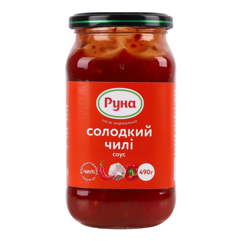 Tomātu mērce Saldais čili 490g, Runa