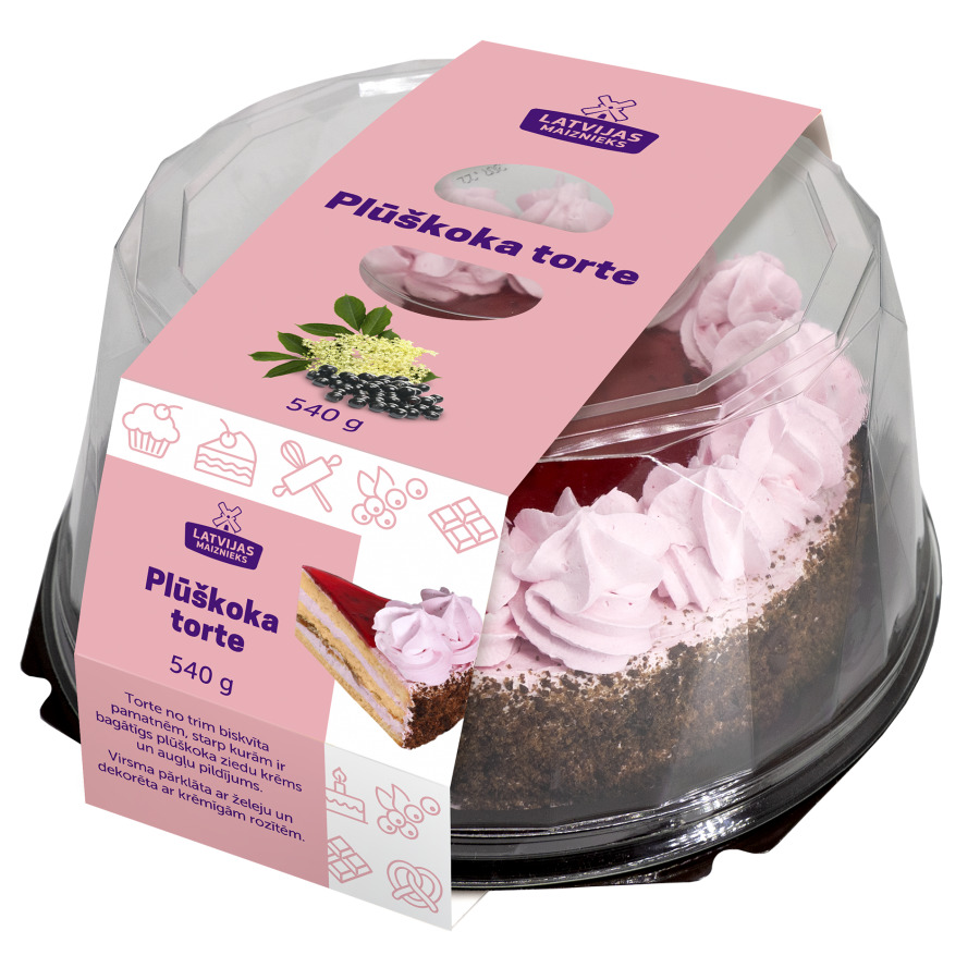 Torte plūškoka 540g, Latvijas Maiznieks