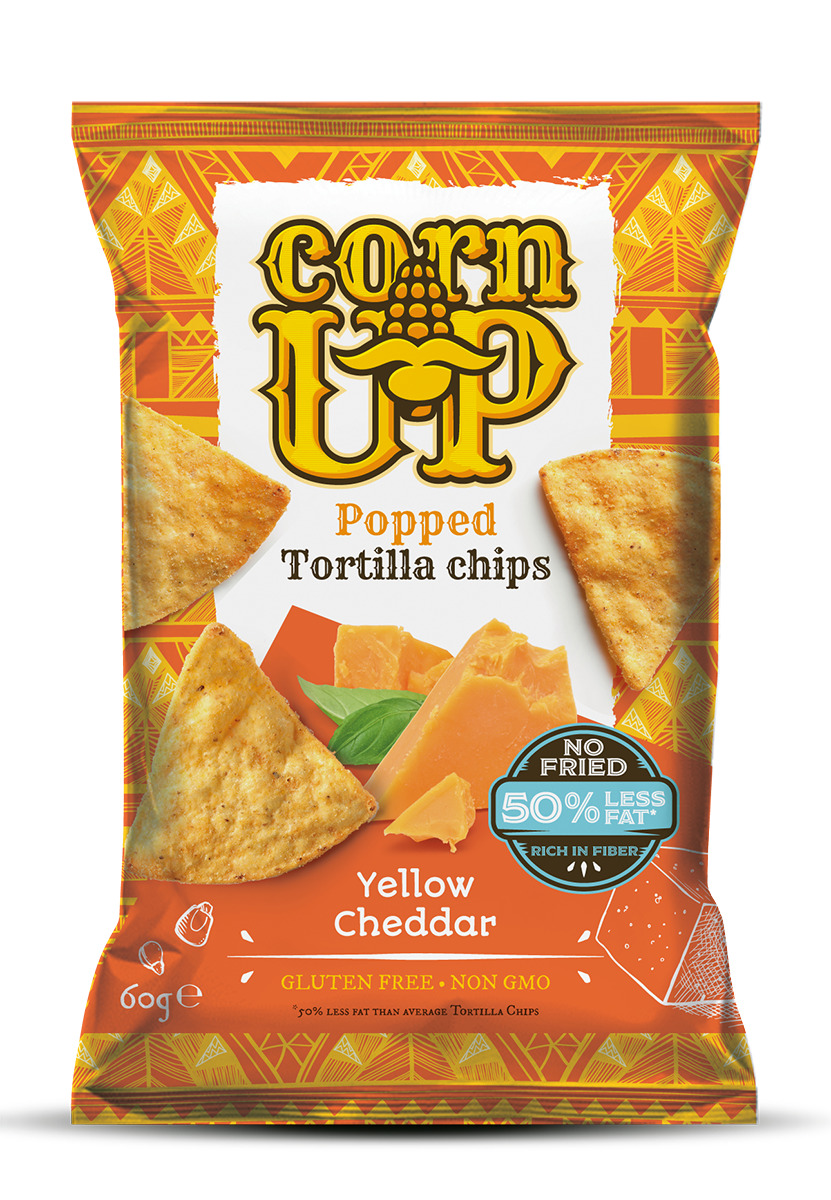 Tortiljas čipsi ar dzeltenā čedara siera garšu 60g