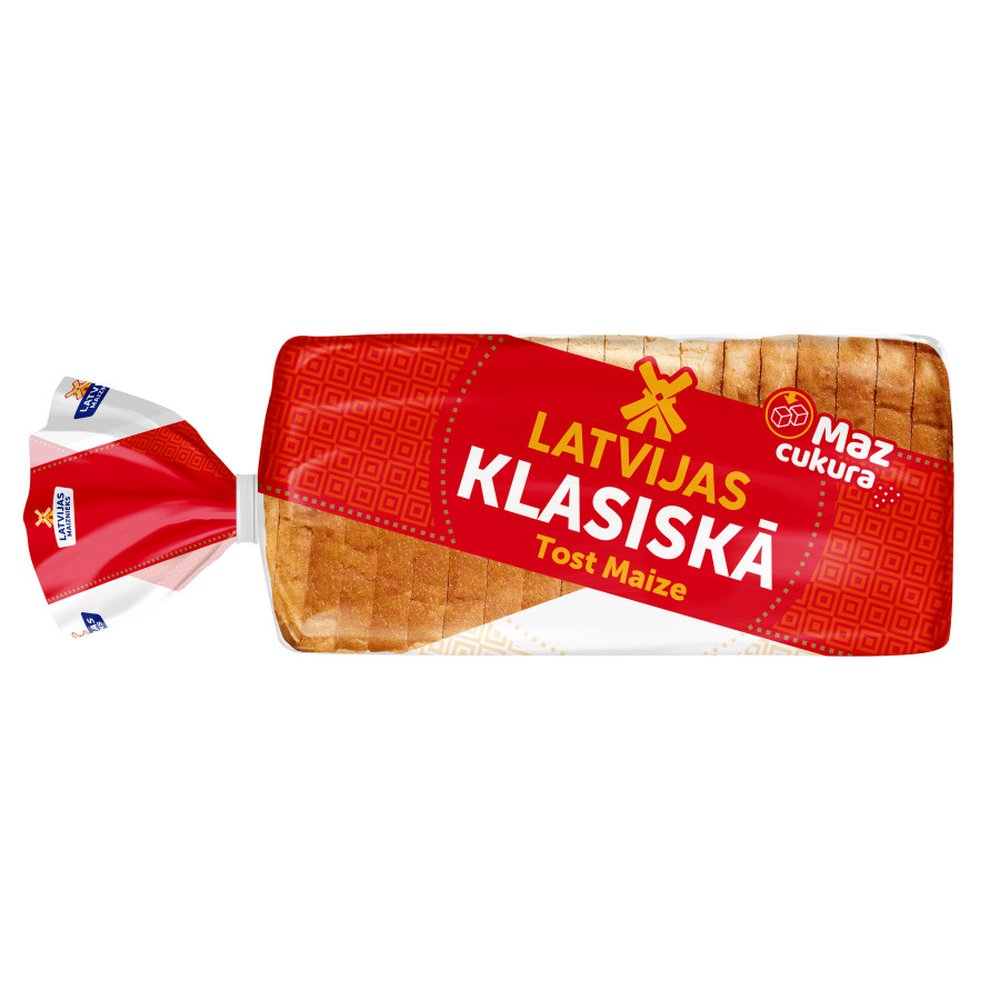 Tostermaize Klasiskā Latvijas Tost 500g, Latvijas Maiznieks