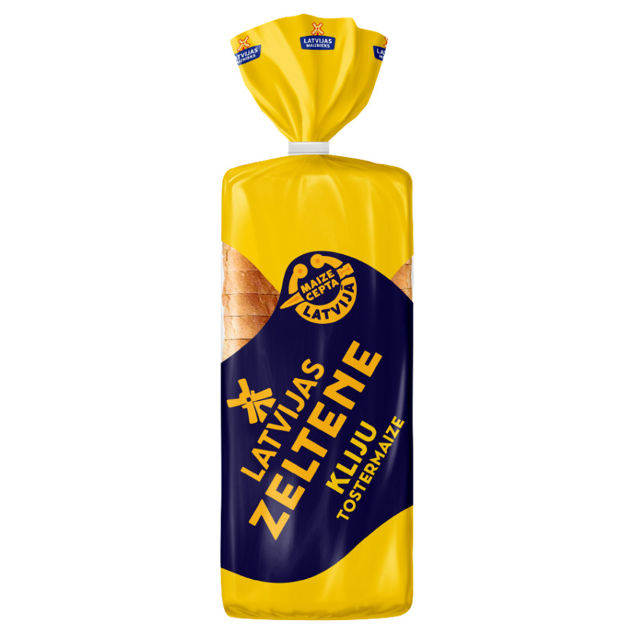Tostermaize kliju Zeltene 350g, Latvijas Maiznieks