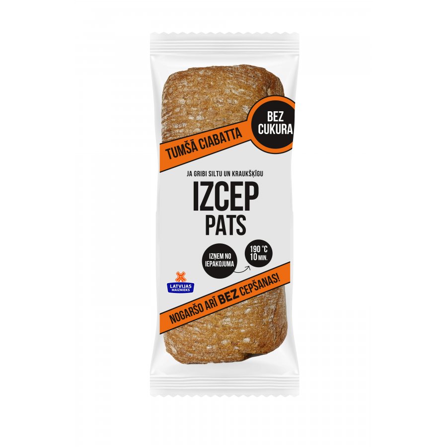 Tumšā ciabatta 300g, Latvijas Maiznieks