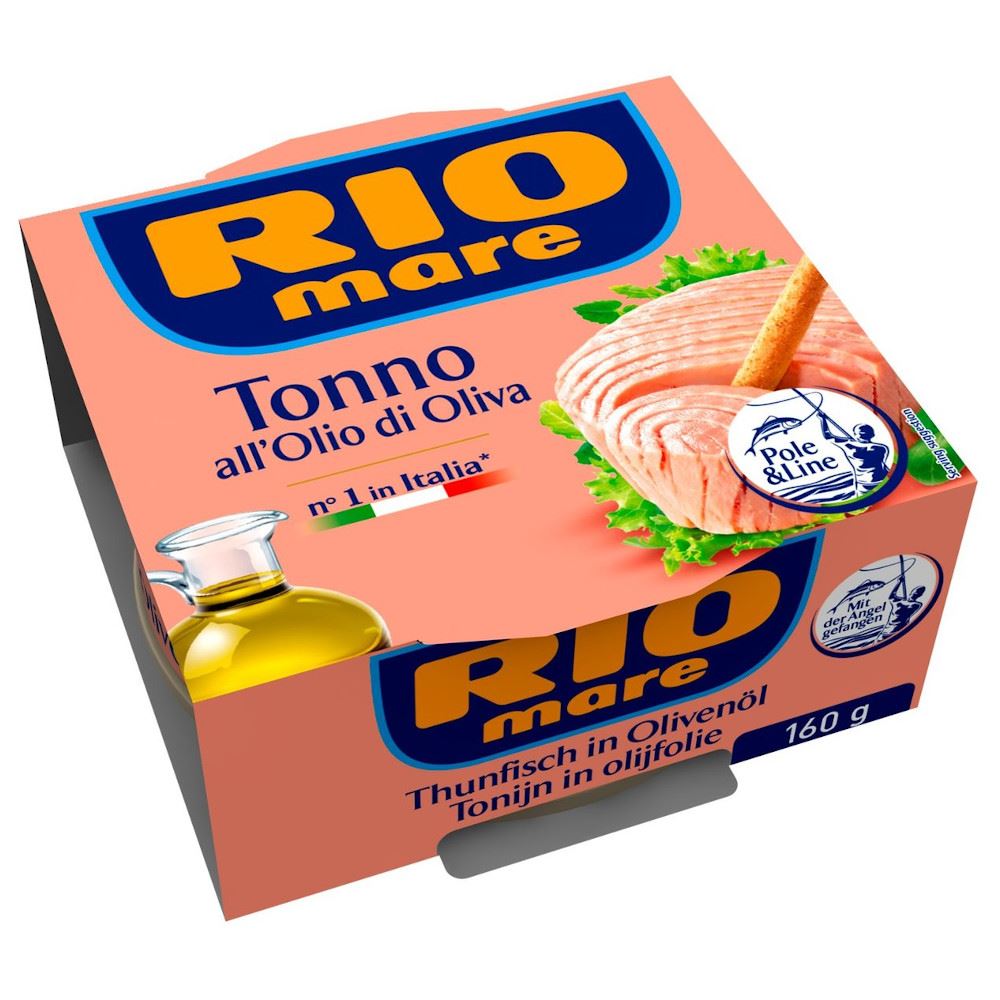 Tuncis olīveļļā 160g (104g), Rio Mare