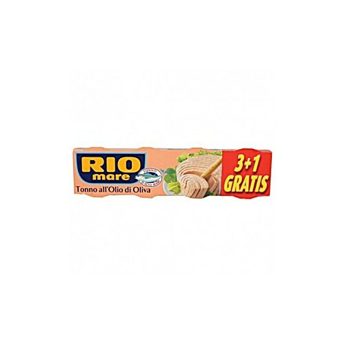 Tuncis olīveļļā 4x80g (4x52g), Rio Mare.