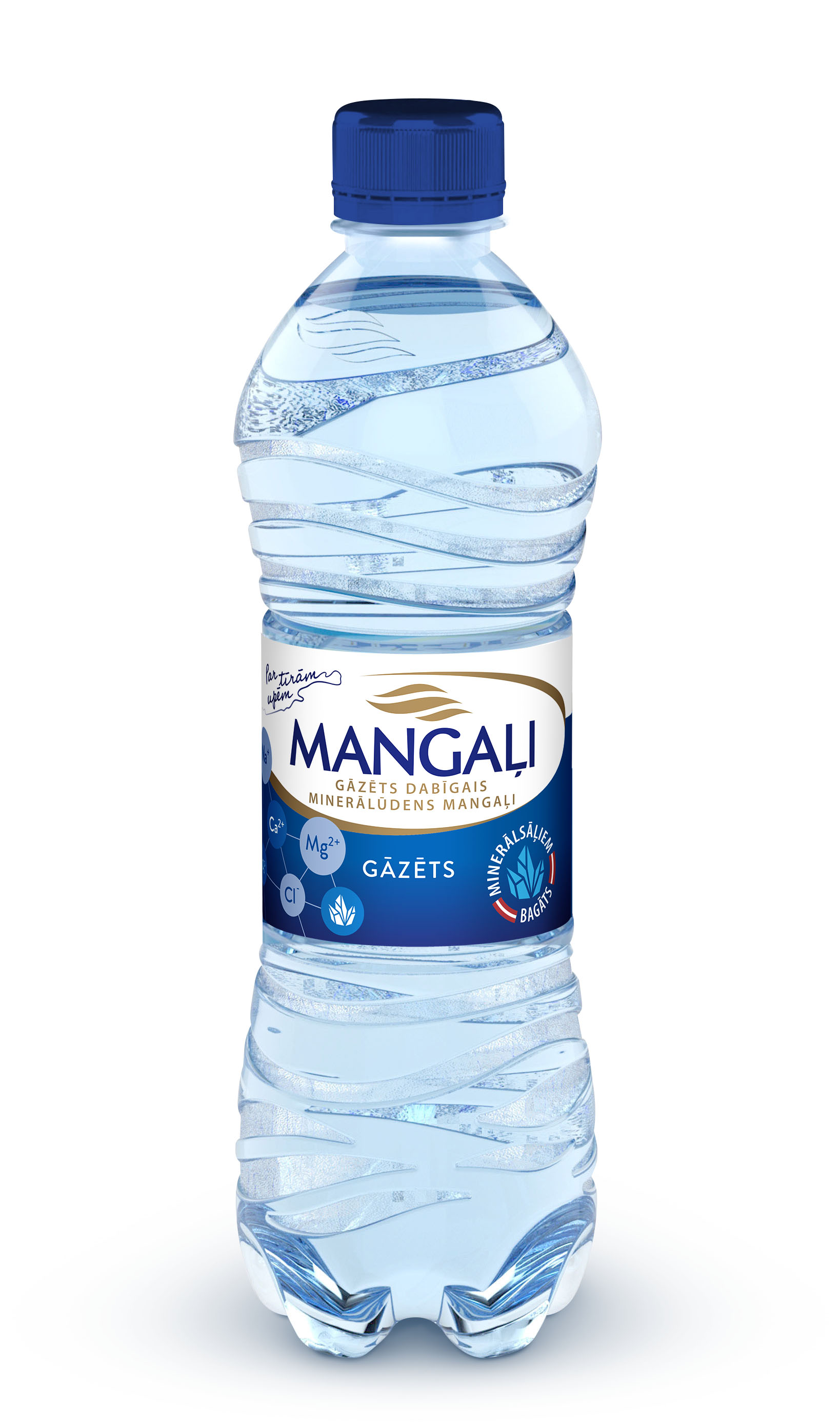 Ūdens Mangaļi, gāzēts 0.5l.