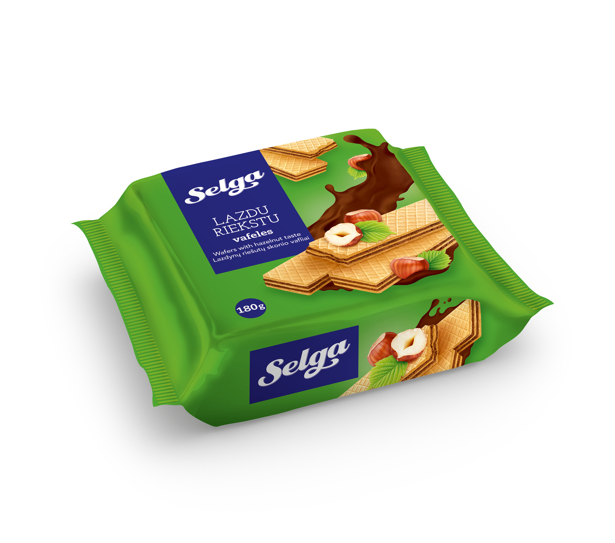 Vafeles ar lazdu riekstu g. 180g, Selga