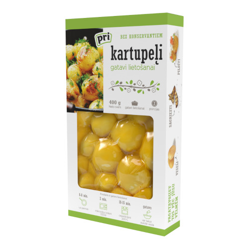 Vārīti kartupeļi 400g, Pri
