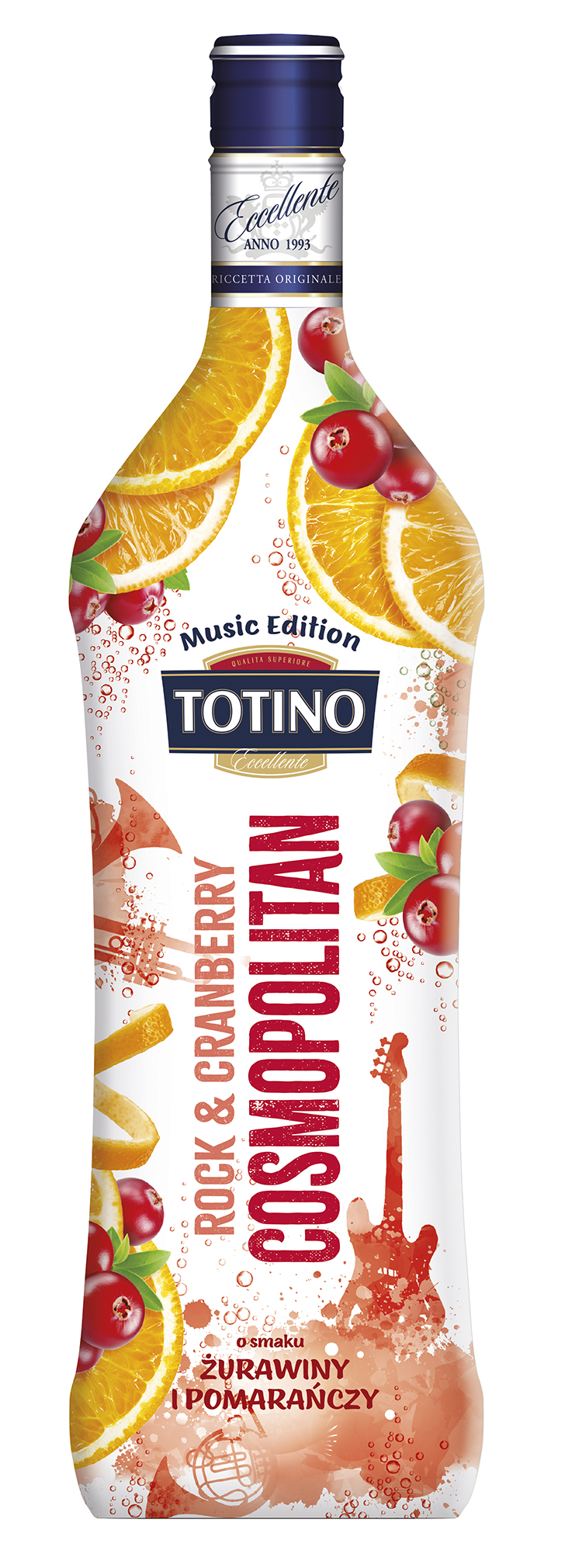 Vīna dzēriens aromatizēts Totino Music Edition Cosmopolitan 12.5% 1l