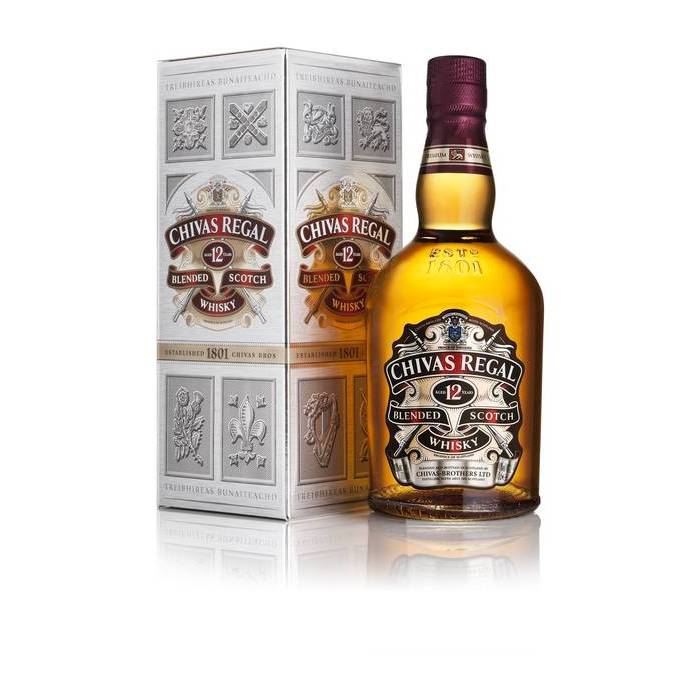 Viskijs Chivas Regal 12 Y.O. 40%, 0.7L kastē