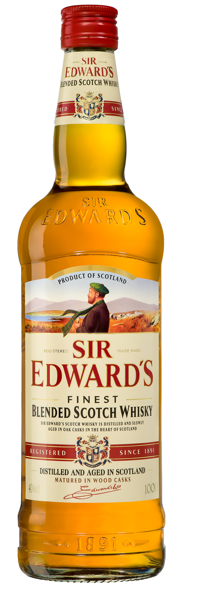 Viskijs Sir Edwards 40% 1l