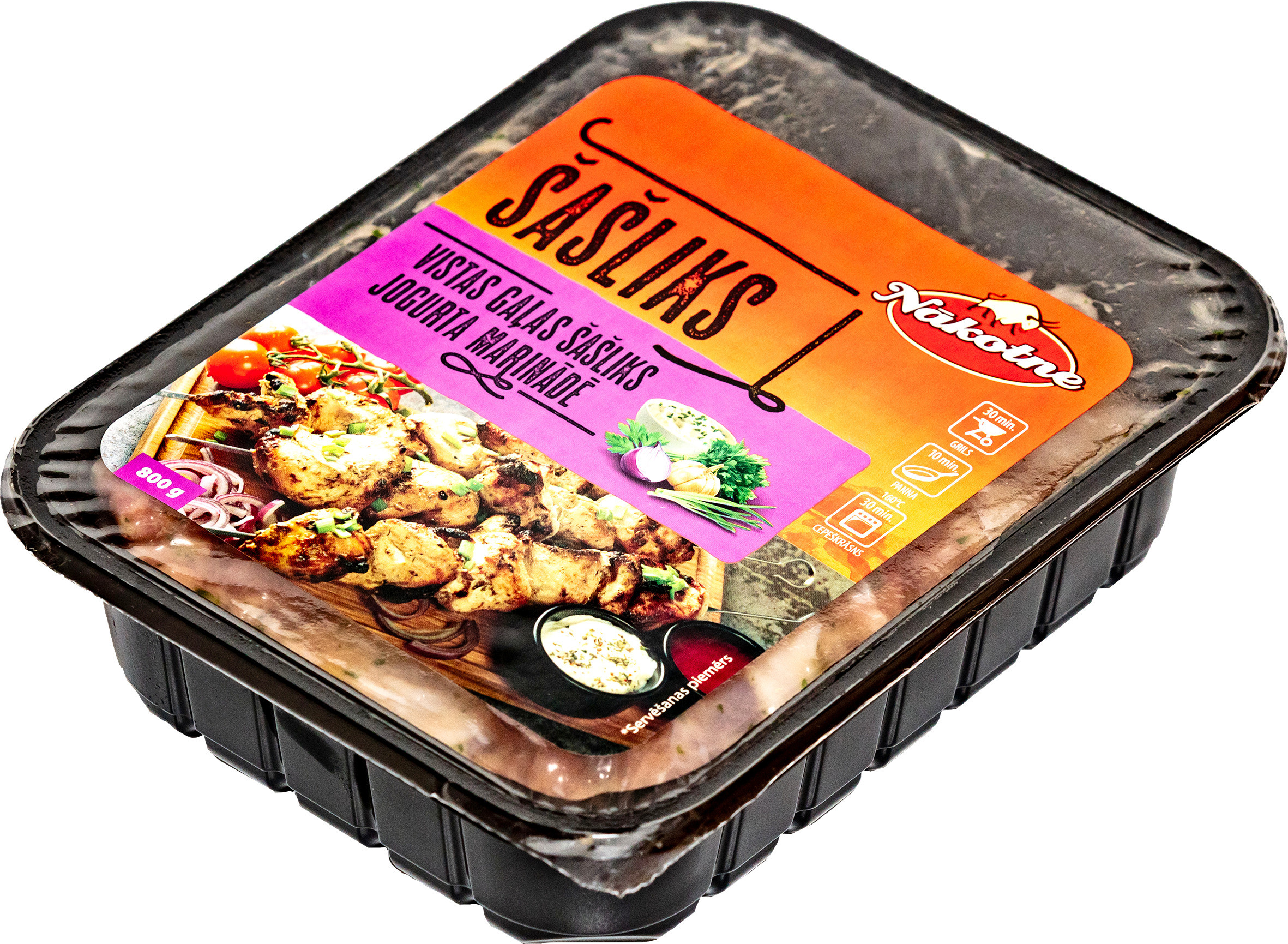 Vistas gaļas šašliks jogurta marinādē 883g (800g), GPU Nākotne