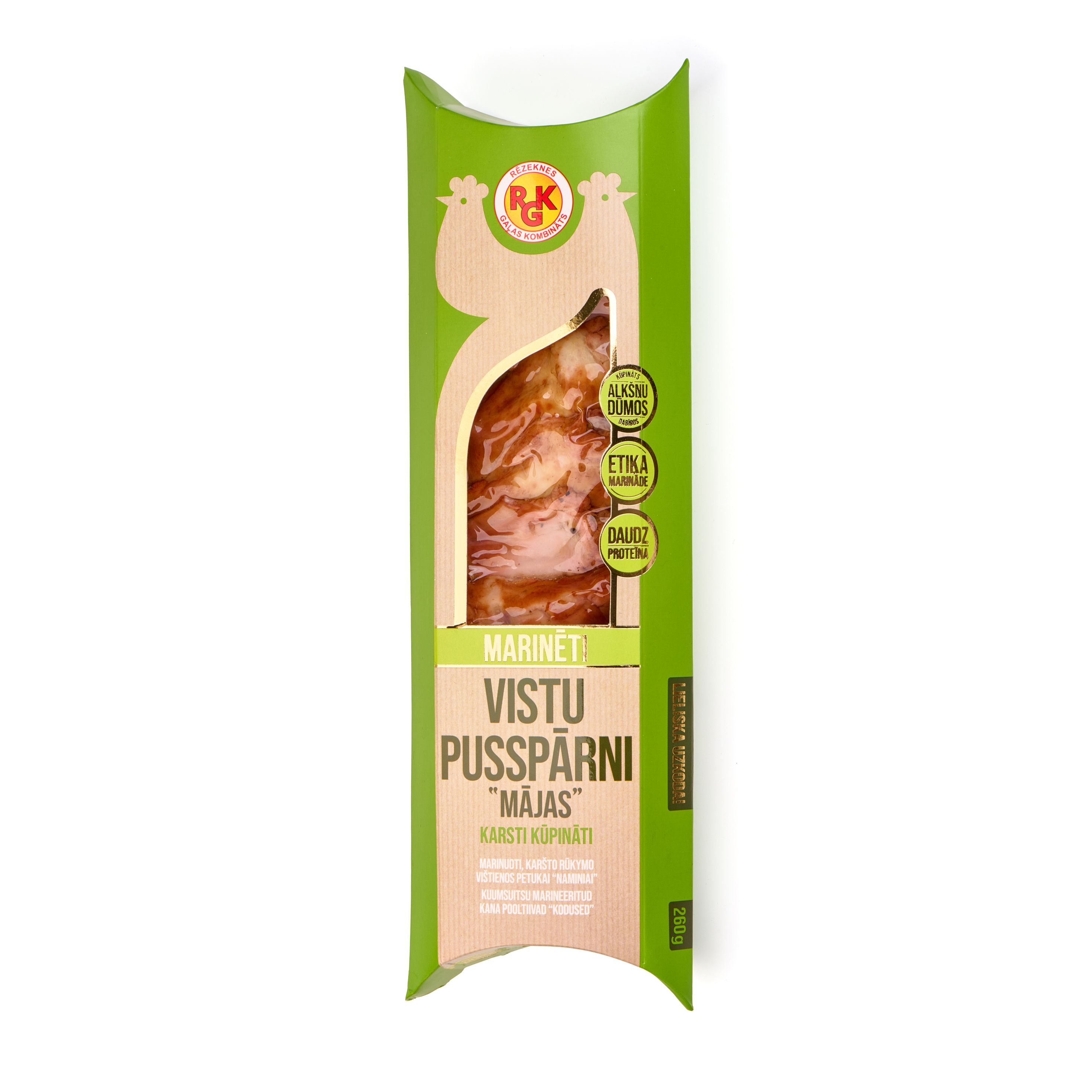 Vistu pusspārni k/k marinēti Mājas 260g, RGK