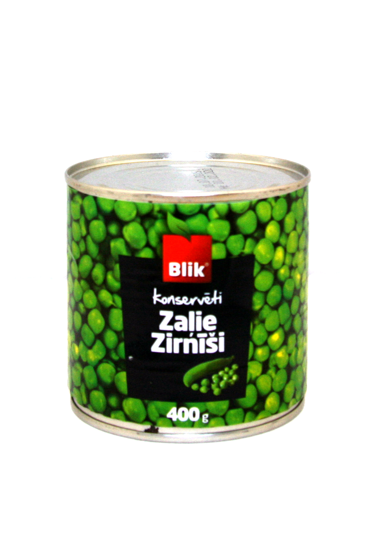 Zaļie zirnīši 425g (270g), Blik