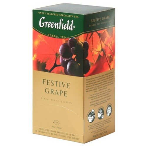Zāļu tēja Festive Grape 25x2g, Greenfield