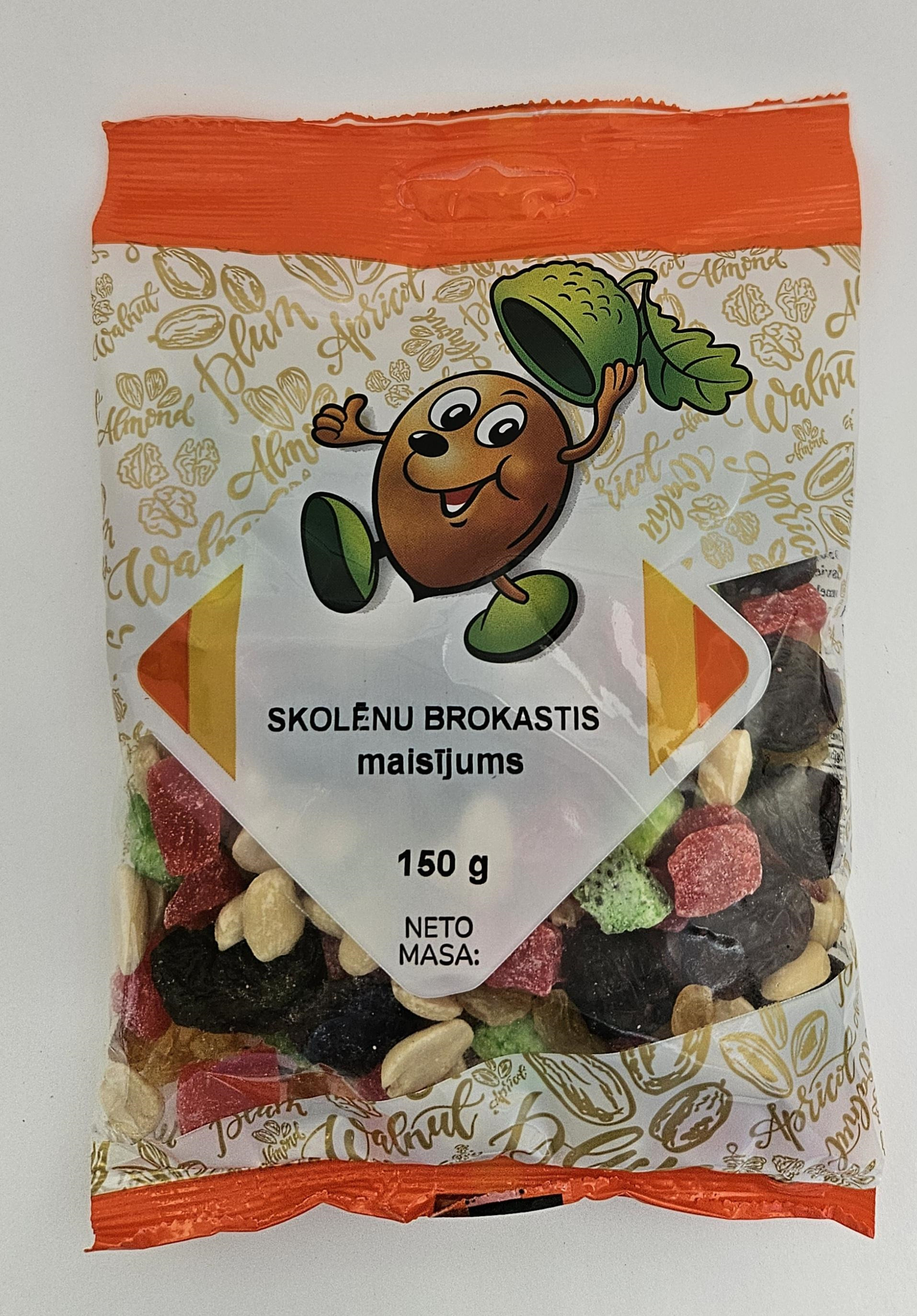 Žāvētu augļu riekstu maisījums Brokastu 150g, LaTS
