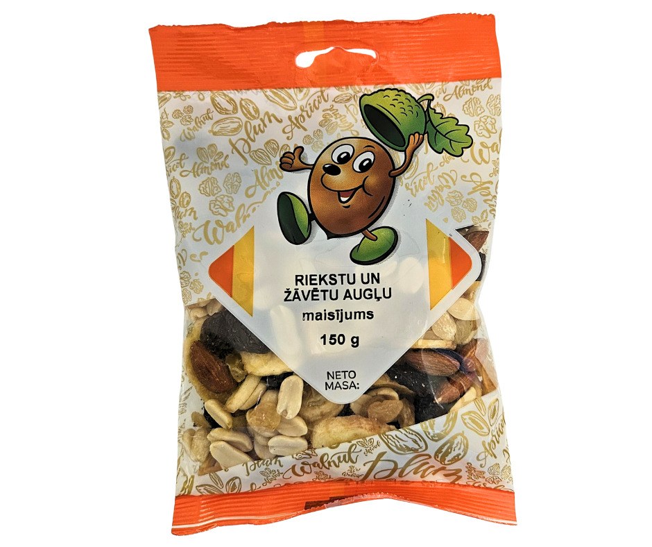 Žāvētu augļu riekstu maisījums Skolēnu 150g, LaTS