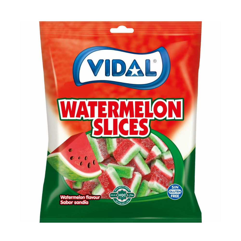 Želejas konfektes Arbūza šķēlītes 90g, Vidal