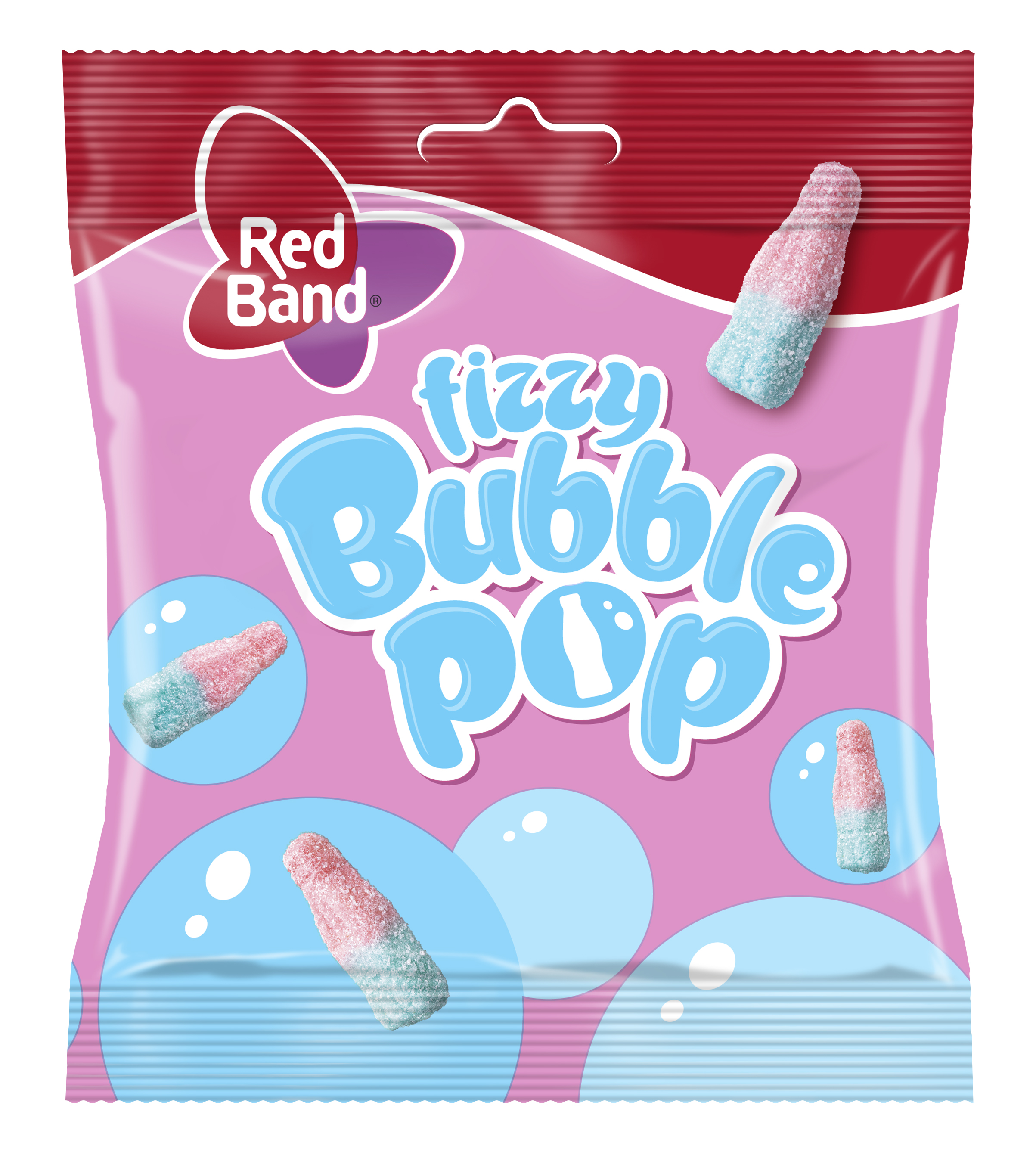 Želejkonfektes Bubble Pop 100g, Red Band