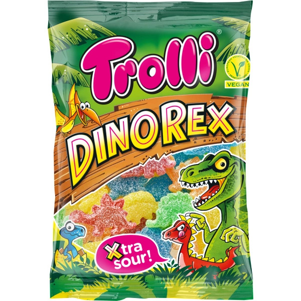 Želejkonfektes Dinorex 100g, Trolli