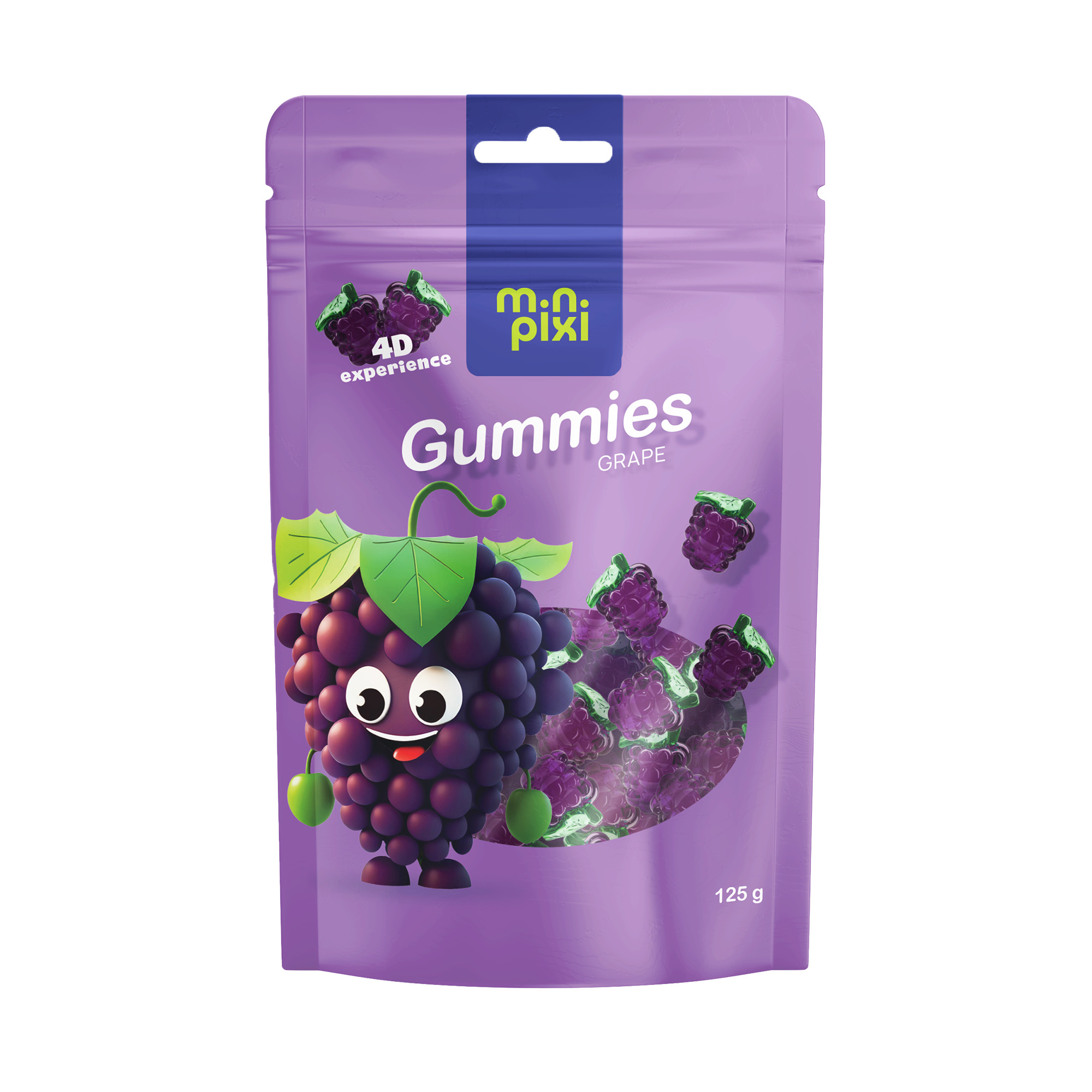 Želejkonfektes Grape 125g, Mini Pixi