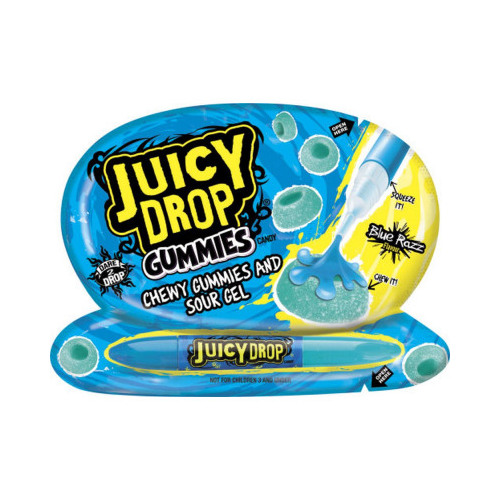 Želejkonfektes Juicy Drop Gummies 57g, Bazooka