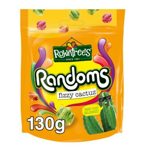 Želejkonfektes skābās Fizzy Cactuz 130g, Rowntrees Randoms