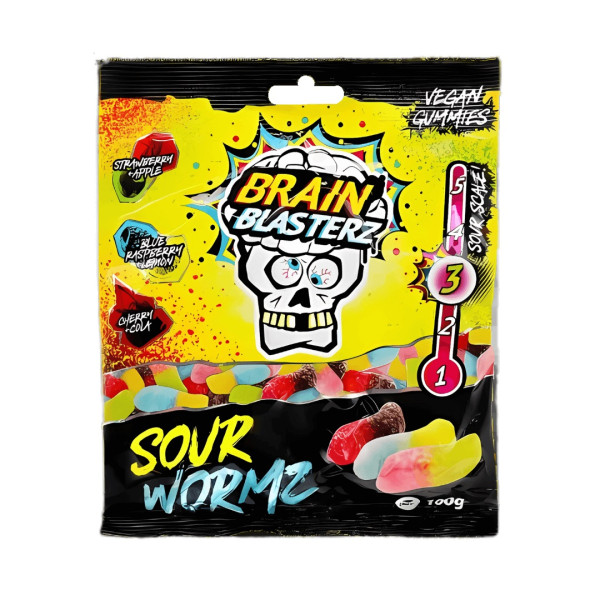 Želejkonfektes Sour Boltz 100g, Brain Blasterz